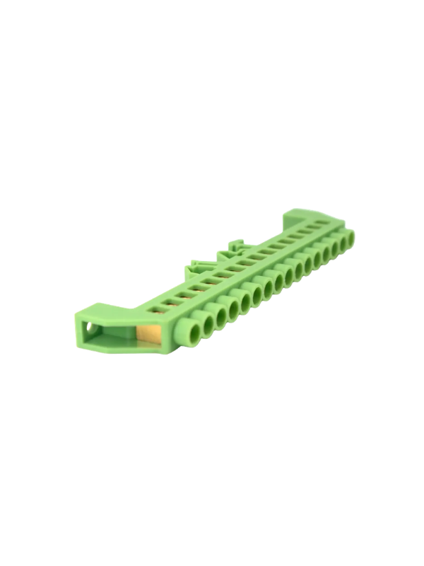 5x Barramento Pente Terra Xp8012k-16p Base Verde 16 Módulos