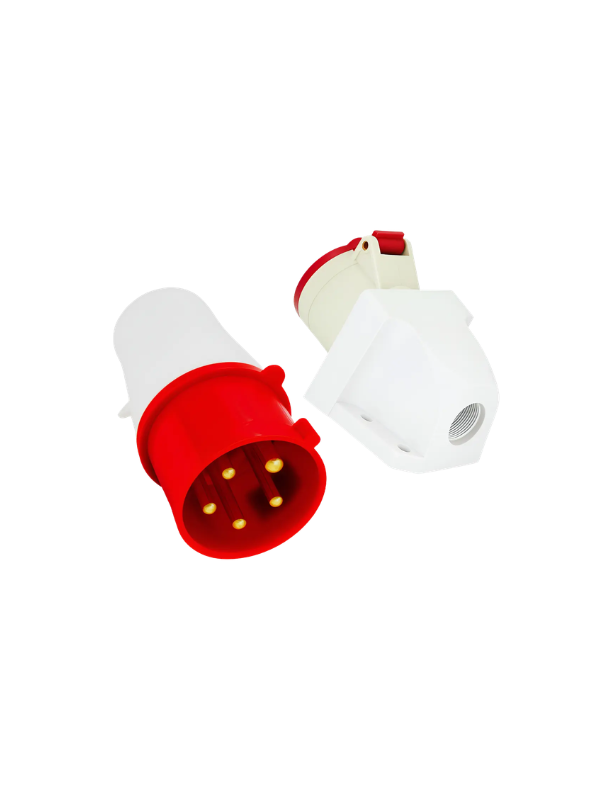 Kit Tomada Sobrepor Zng125 + Plug Industrial Zng025l 32a 5p