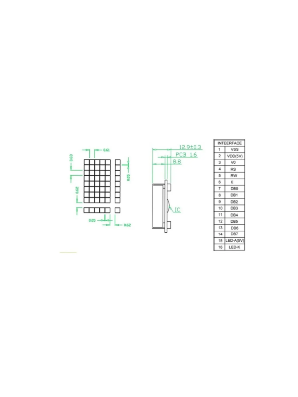 Lcd Hd44780 Tc2002a Compatível Lmb202d Wh2002a Lcm2002a 20x2