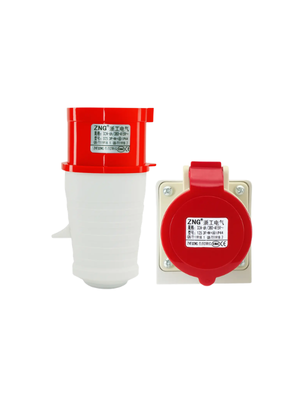 5x Plug Industrial Zng025l 32a-6h Flecha 3p+n+t 5 Pinos Ip44