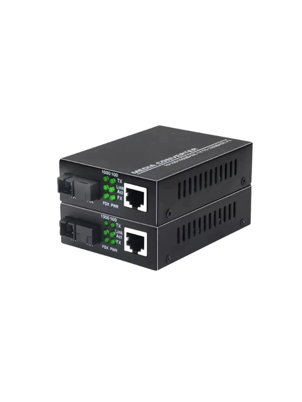Par Conversor De Rede Rj45 Para Fibra Óptica Gigabit Jt-com