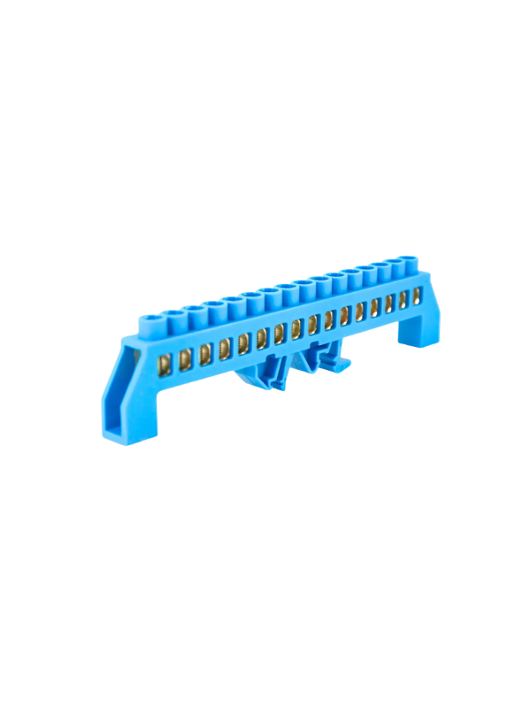 Bloco Terminais Xp8012k-16p Barramento Neutro 16 Furos Azul
