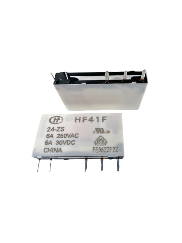 Relé Acoplador Slim Fino 24vcc Hf41f Contato Na + Nf 6a