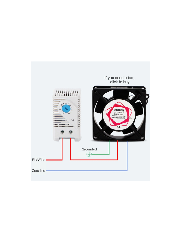 Termostato Kts011 Controla Temperatura Do Painel Elétrico