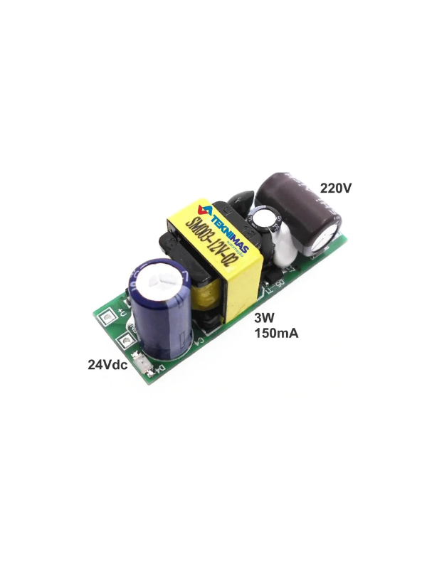 Fonte Isolada Bivolt Saída 24vdc 3w 150ma Ac Dc Plb03a