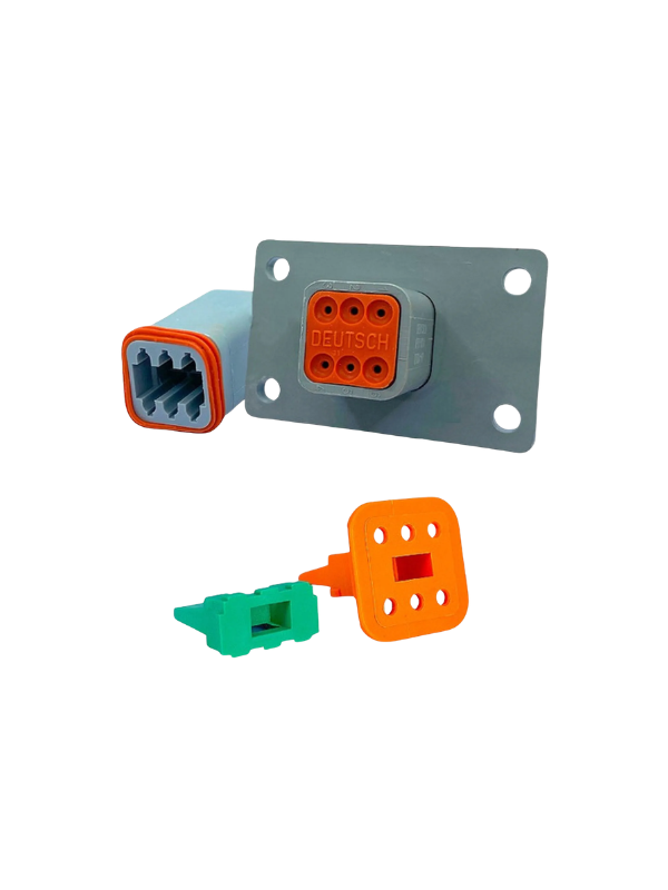 Conector À Prova D'água C/ Vedação Automotiva Dt04-6pa-l012