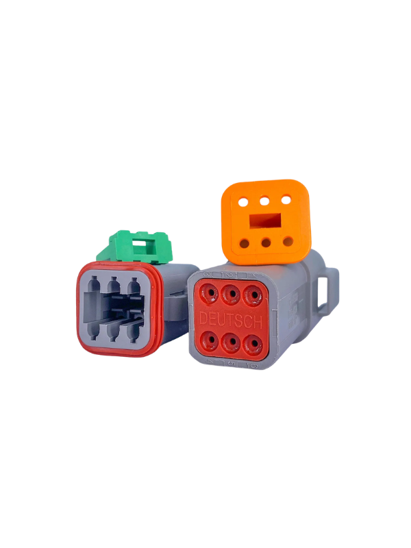 Conector Deutsch Seis Vias Macho E Fêmea Dt06-6s Dt04-6p 6p