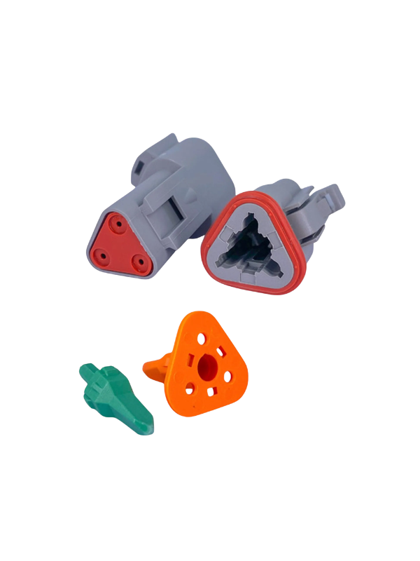 10x Conector Elétrico Dt04-3p Automotivo 3p Deutsch Dt06-3s
