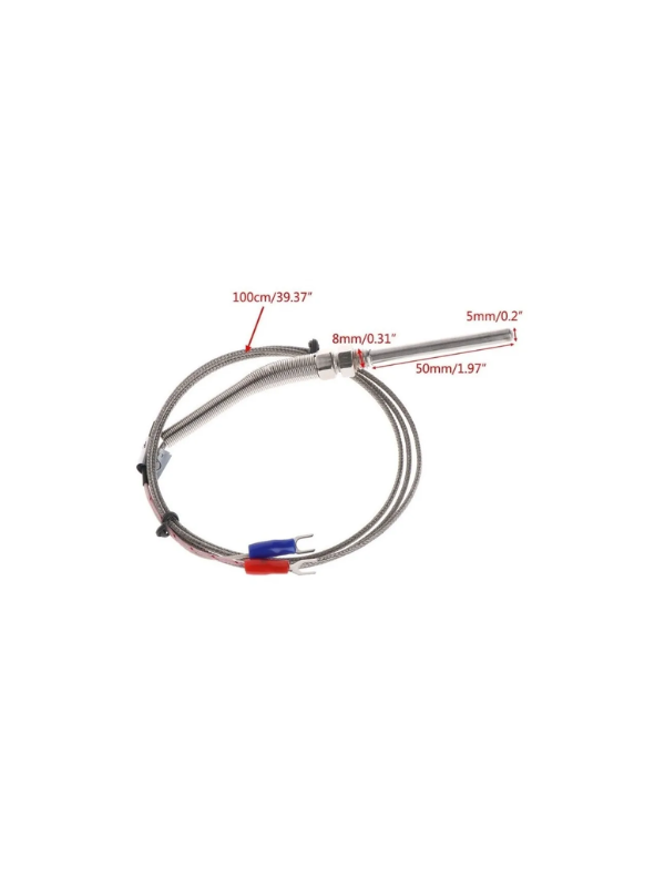 Termopar Tipo J 50mm M8