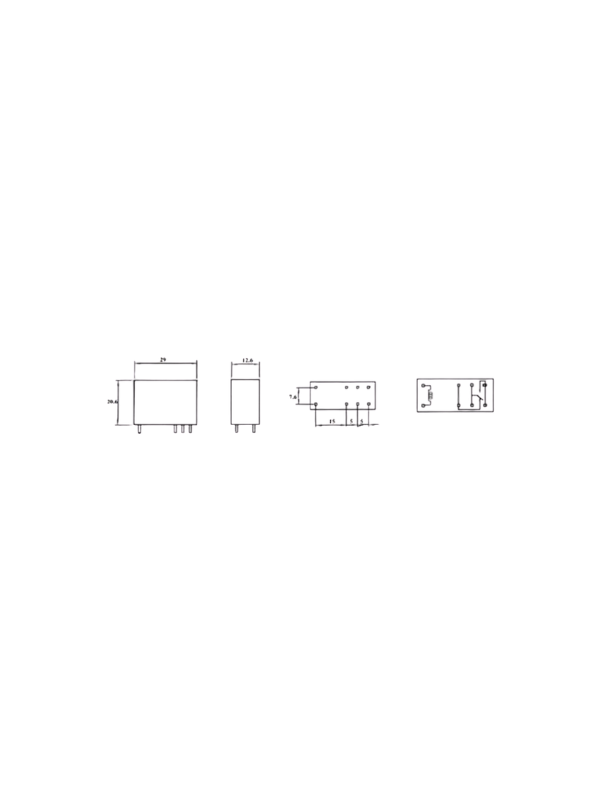 Rele Smih-12vdc-sl-c 12vdc 16a 8 Pinos Smih-12vdc