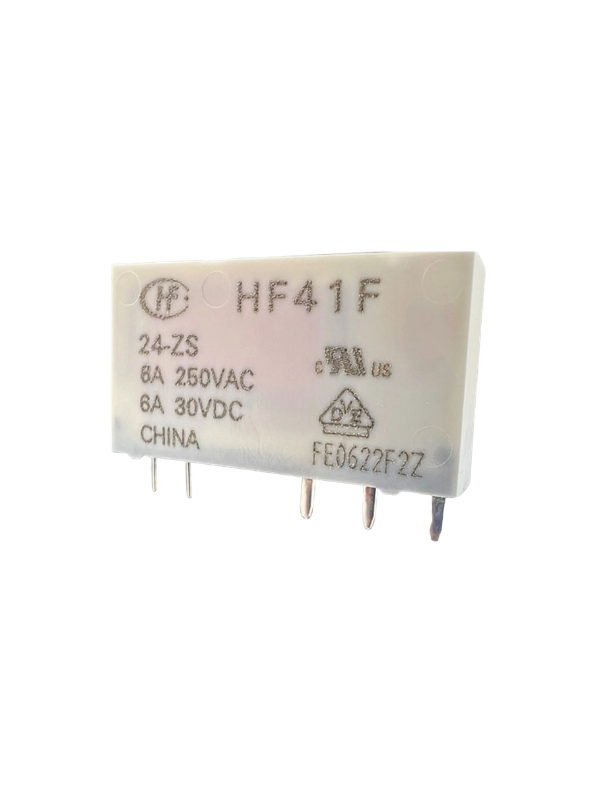 Relé Acoplador Slim Fino 24vcc Hf41f Contato Na + Nf 6a