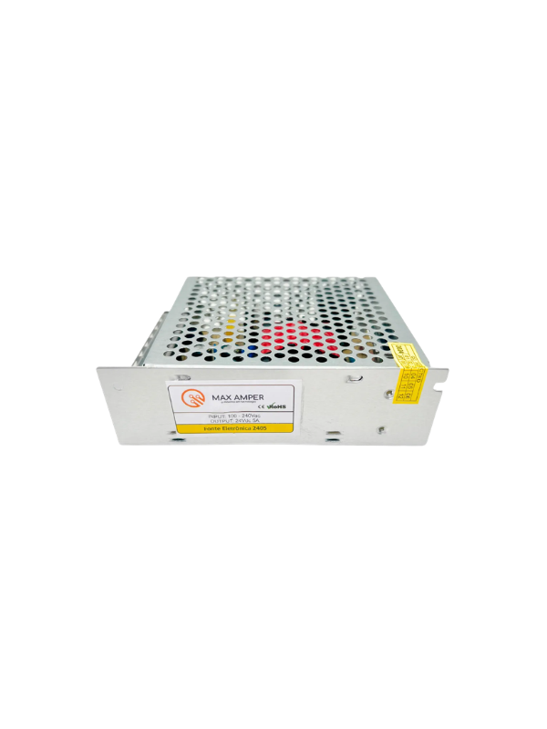 Fonte Chaveada 24v 5a 120w Bivolt Para Câmeras Cftv
