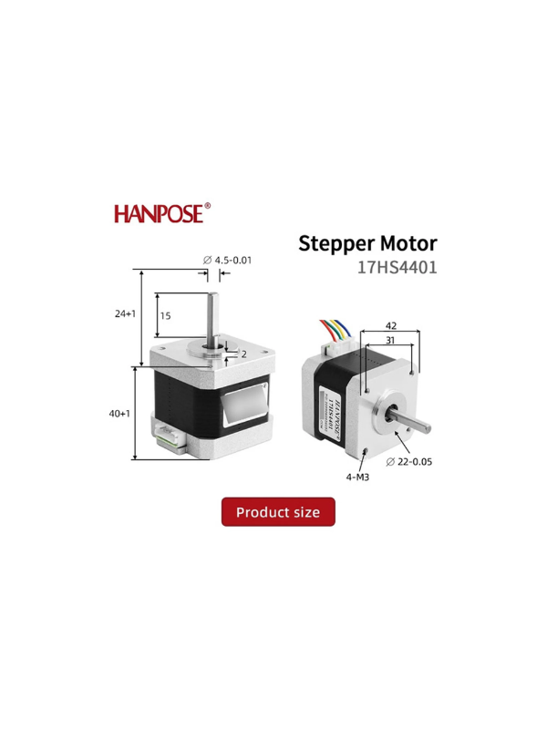 Motor Deslizante P/ Cnc Impressora 3d Nema 17hs4401s 4,2kgf