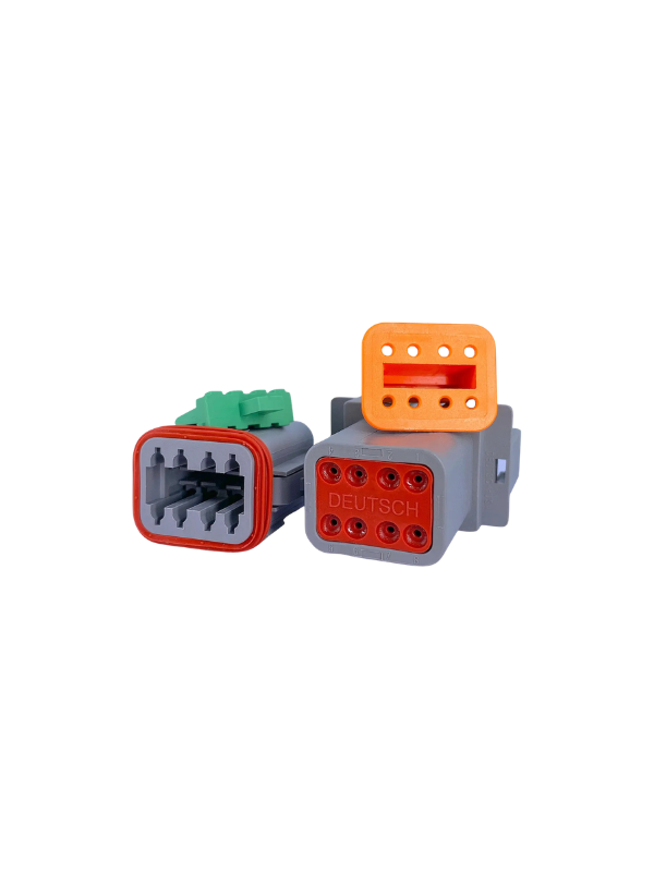 Conector Deutsch Macho E Fêmea 8 Vias - Dt06-8s Dt04-8p