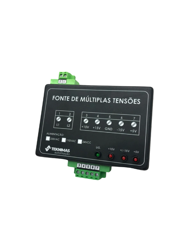 Fonte De Tensão Simetrica 15v E 10v 5v P/ Clp Branqs Tekfmt