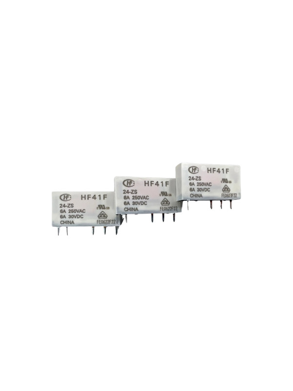 10x Relé Acoplador Fino Hf41f 24v Para Base 24-zst Rele Fino