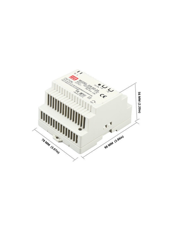 Fonte De Alimentação 24v Dr-60-24 60w 2.5a Trilho Din Rail