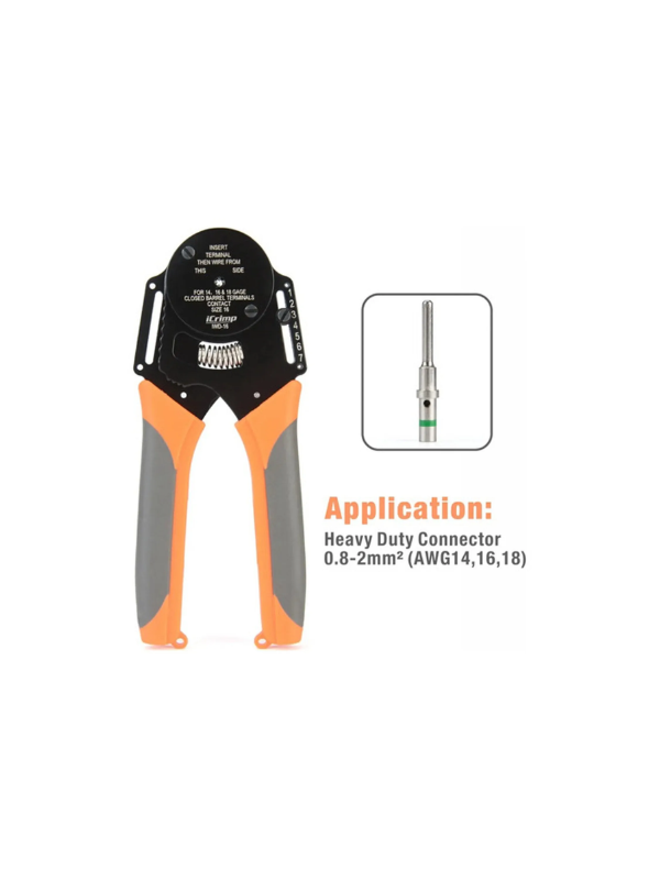 Alicate Crimpador Iwiss Iwd-16 P/ Conector Deutsch 0462-201-16141