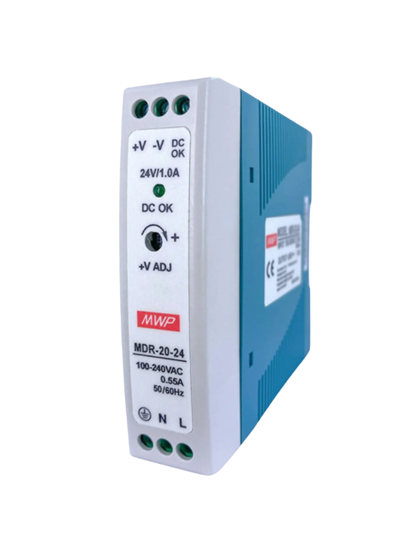 Mdr-20-24 Fonte Chaveada 24v 20w Saída 1a Fixação Trilho Din