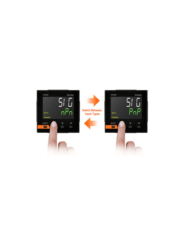 Contador Temporizador Digital Autonics Cx6m-2p4 6 Dígitos Relé 3a