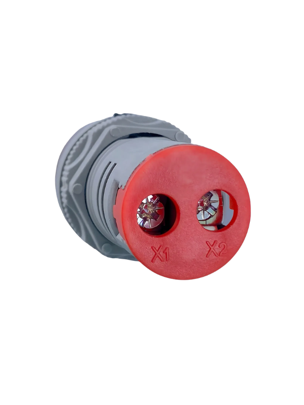 Voltímetro AD16-22VM - 22mm VERMELHO