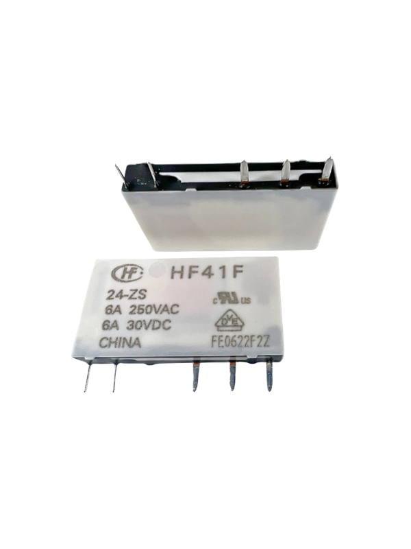 10x Relé Acoplador Fino Hf41f 24v Para Base 24-zst Rele Fino