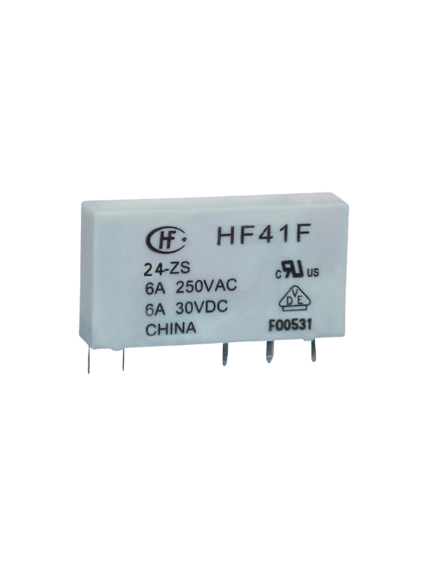 10x Relé Acoplador Fino Hf41f 24v Para Base 24-zst Rele Fino
