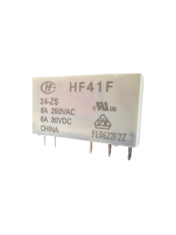 10x Relé Acoplador Fino Hf41f 24v Para Base 24-zst Rele Fino