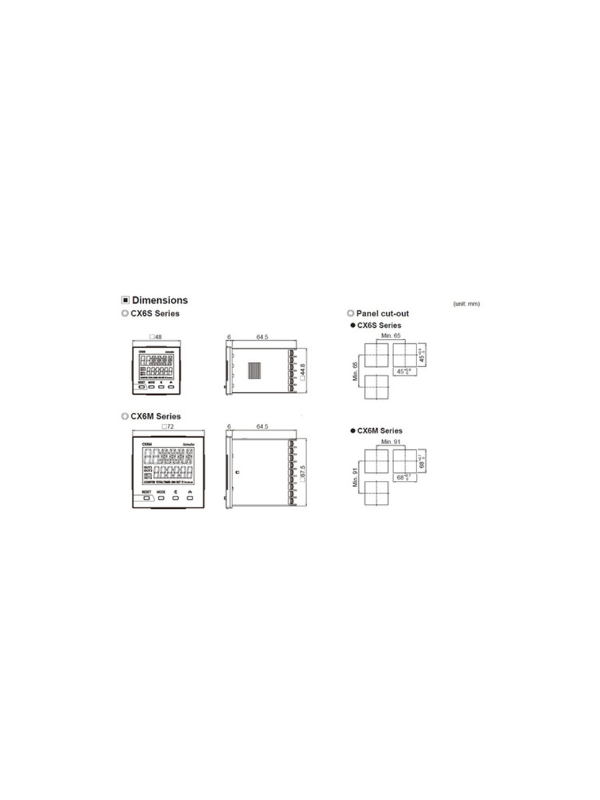Temporizador Autonics Cx6m-2p2 C/ 2 Saídas A Rele 6 Dígitos