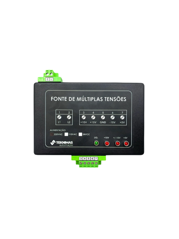 Fonte De Tensão Simetrica 15v E 10v 5v P/ Clp Branqs Tekfmt