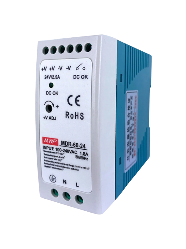 Fonte De Alimentação Mdr-60-24 24v 2,5a 60w Fonte Chaveada