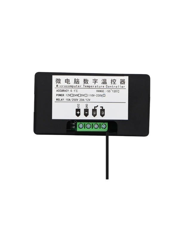 Termostato Digital Controle De Temperatura 12vdc C/ Termopar