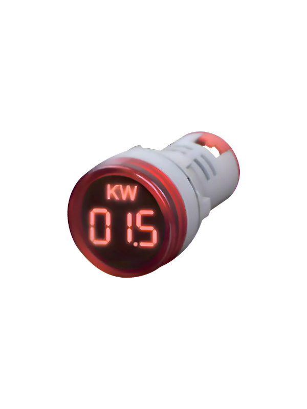 Medidor De Potência AD16-22KW 22mm - VERMELHO