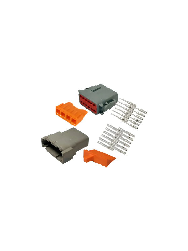 Conector Deutsch 12 Vias Macho E Fêmea Dtm06-12s/dtm04-012p