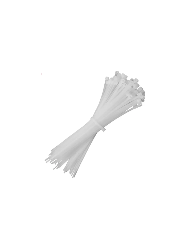 Abraçadeira De Nylon 1,8x120mm Cor Branca 100 Unidades