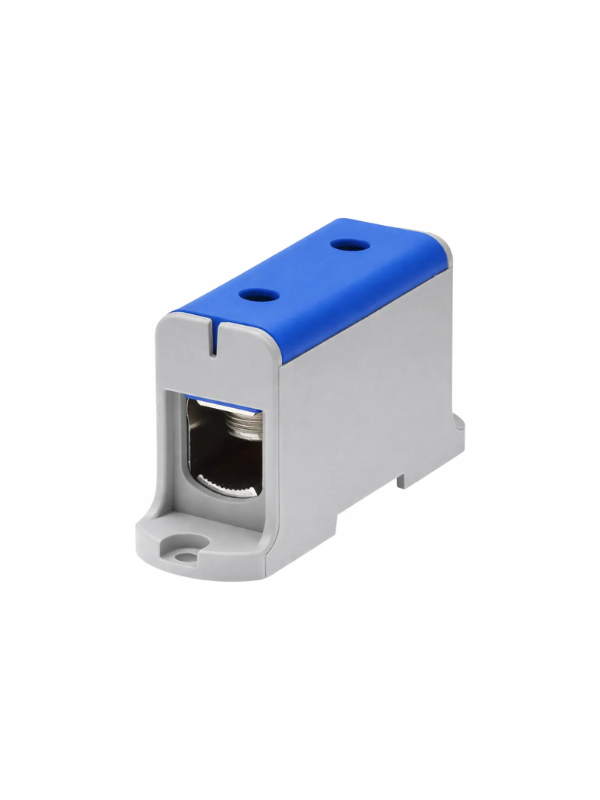 Borne Terminal Neutro Trilho Din 240mm2 Azul 800v 220a