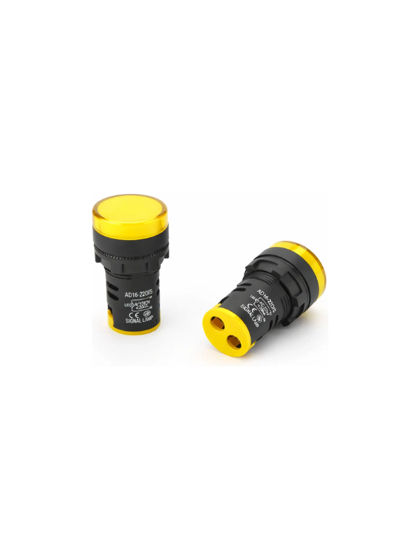 KIT 2x - Indicador Luminoso 22mm 24V - AMARELO