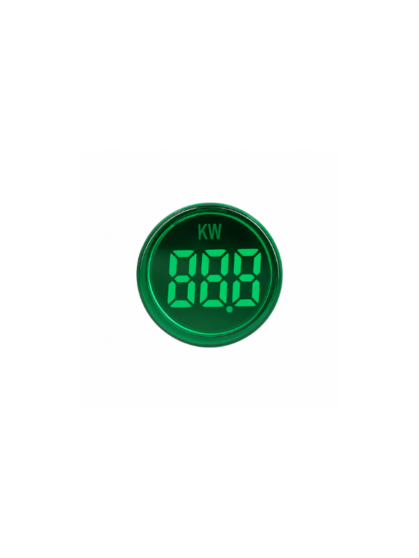 Medidor De Potência AD16-22KW 22mm - VERDE